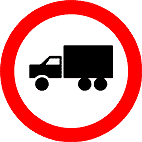 Circulação exclusiva de caminhão - Significado das Placas de Regulamentação