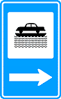Placa de Serviços Auxiliares - Transporte sobre ág