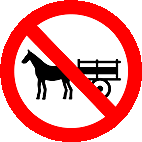 R 11 Proibido Trânsito De Veículos De Tração Animal