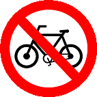 R 12 Proibido Trânsito De Bicicletas